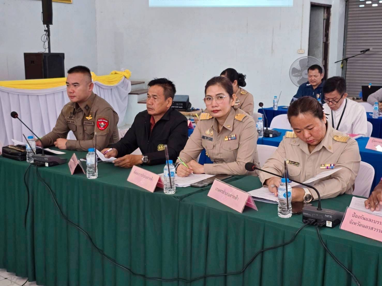 พัฒนาการอำเภอตากฟ้า ร่วมประชุมหัวหน้าส่วนราชการ หัวหน้าหน่วยงานรัฐวิสาหกิจ ผู้บริหารสถานศึกษา ผู้บริหารองค์กรปกครองส่วนท้องถิ่น ผู้นำท้องที่ ปลัดอำเภอ กำนัน ผู้ใหญ่บ้าน แพทย์ประจำตำบล สารวัตรกำนัน ผู้ช่วยผู้ใหญ่บ้าน ครั้งที่ 2/2568 ประจำเดือนกุมภาพันธ์